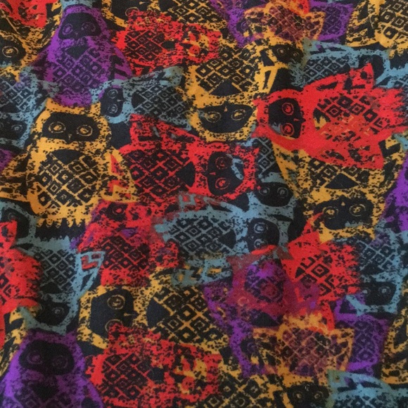 LuLaRoe OS Leggings Owl Print - Picture 2 of 3